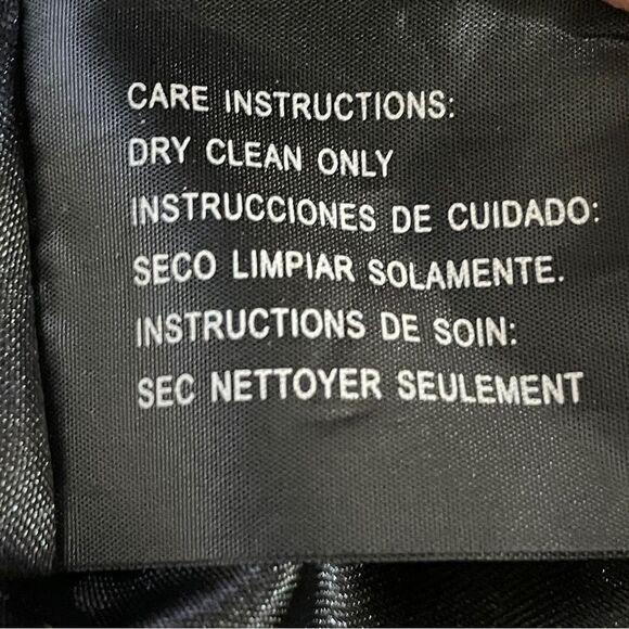 Bebe Wool Blend Belted Coat Snap Buttons Black White Metallic Silver Threads Sm - Picture 16 of 17